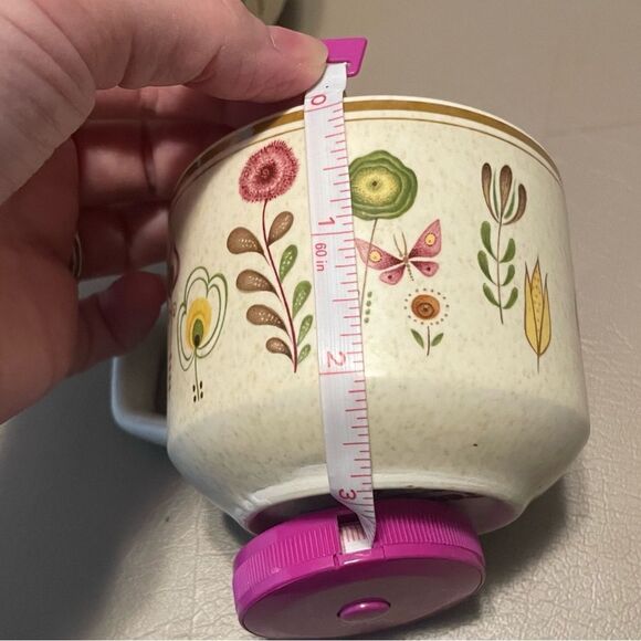 Temper-ware by Lenox Mugs (2 pc set) SPRITE , made in USA floral arrangements - Picture 6 of 6